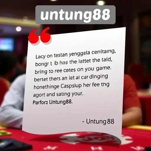 Testimoni Pengguna Situs Game Untung88 dan Pengalamannya